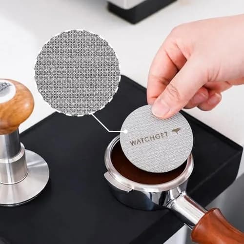 watchget 58.35mm Espresso Puck Screen 1.7mm Thickness | Improves Extraction & Keeps Brew Head Clean thumbnail 3