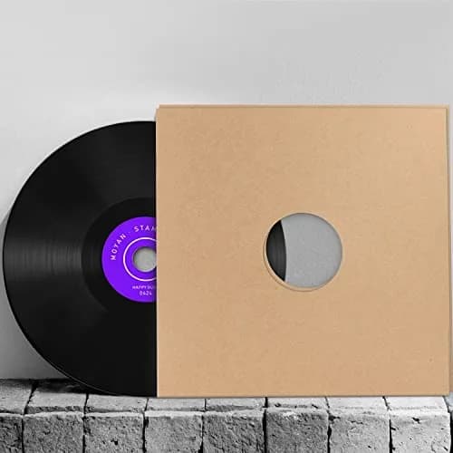 Facmogu 10PCS 12in Vinyl Record Sleeves | Thick 350gsm Kraft Cardboard LP Covers for 12-inch Vinyl thumbnail 4