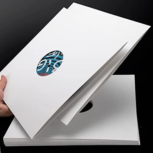 Facmogu 10PCS 12-inch Vinyl Record Sleeves 30.48cm (12 inch) | Acid-Free Cardboard LP Covers for 33 RPM Records thumbnail 3