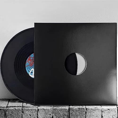 Facmogu 10PCS 12-inch Vinyl Record Sleeves 30.48cm (12 Inch) | Heavy Duty 350gsm Cardboard Jacket for Single LP thumbnail 4