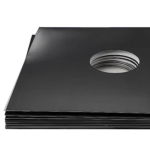 Facmogu 10PCS 12-inch Vinyl Record Sleeves 30.48cm (12 Inch) | Heavy Duty 350gsm Cardboard Jacket for Single LP thumbnail 7