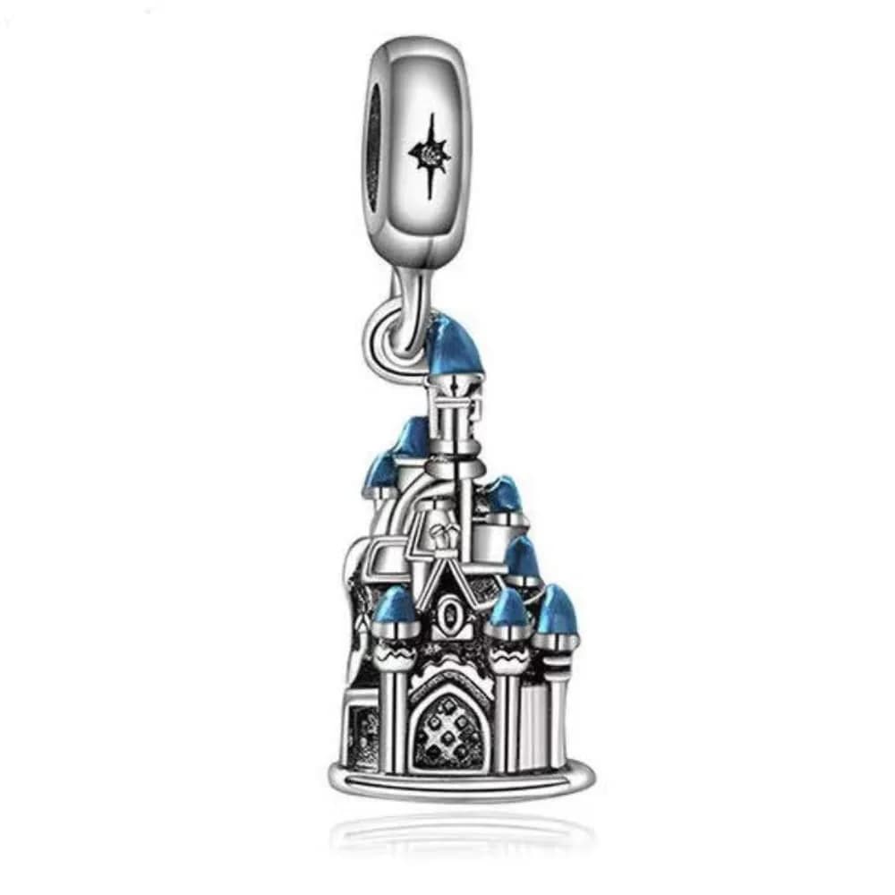 Lkwidi Magic Castle Dangle Charm 925 Sterling Silver Pendant | Unique Jewelry Beads Gift for Women — Castle Dangle Charm