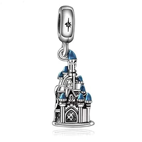 Lkwidi Magic Castle Dangle Charm 925 Sterling Silver Pendant | Unique Jewelry Beads Gift for Women thumbnail 1