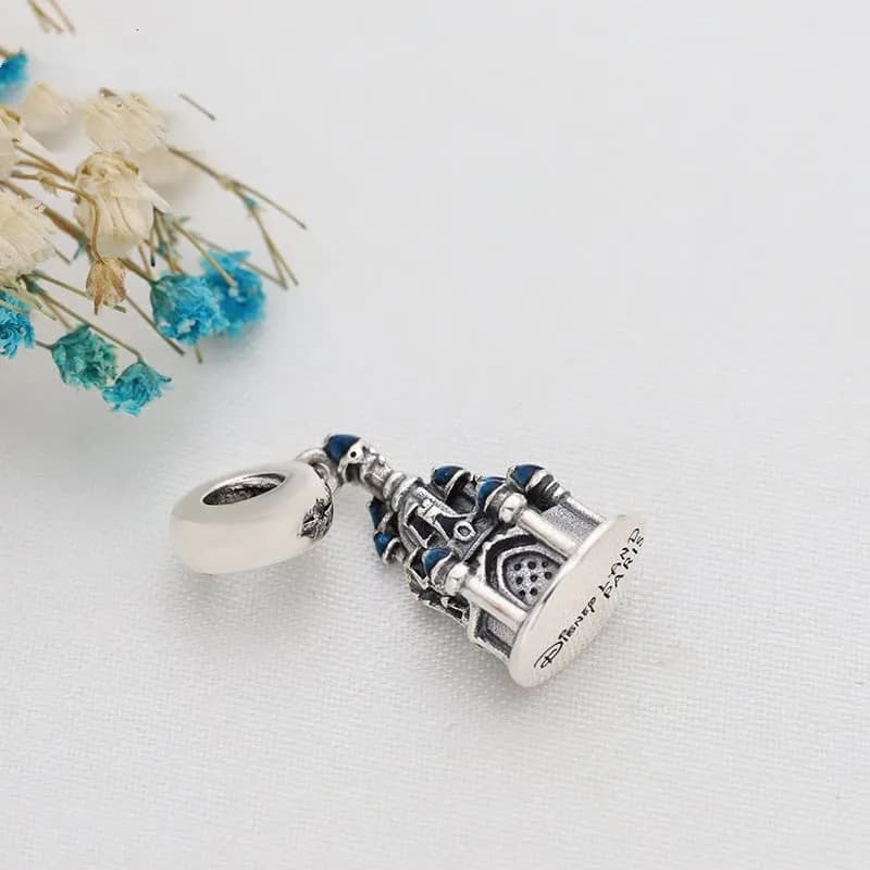 Lkwidi Magic Castle Dangle Charm 925 Sterling Silver Pendant | Unique Jewelry Beads Gift for Women thumbnail 5