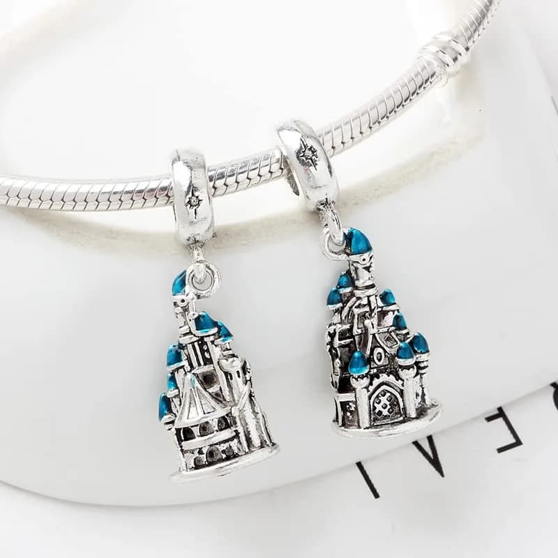 Lkwidi Magic Castle Dangle Charm 925 Sterling Silver Pendant | Unique Jewelry Beads Gift for Women thumbnail 7