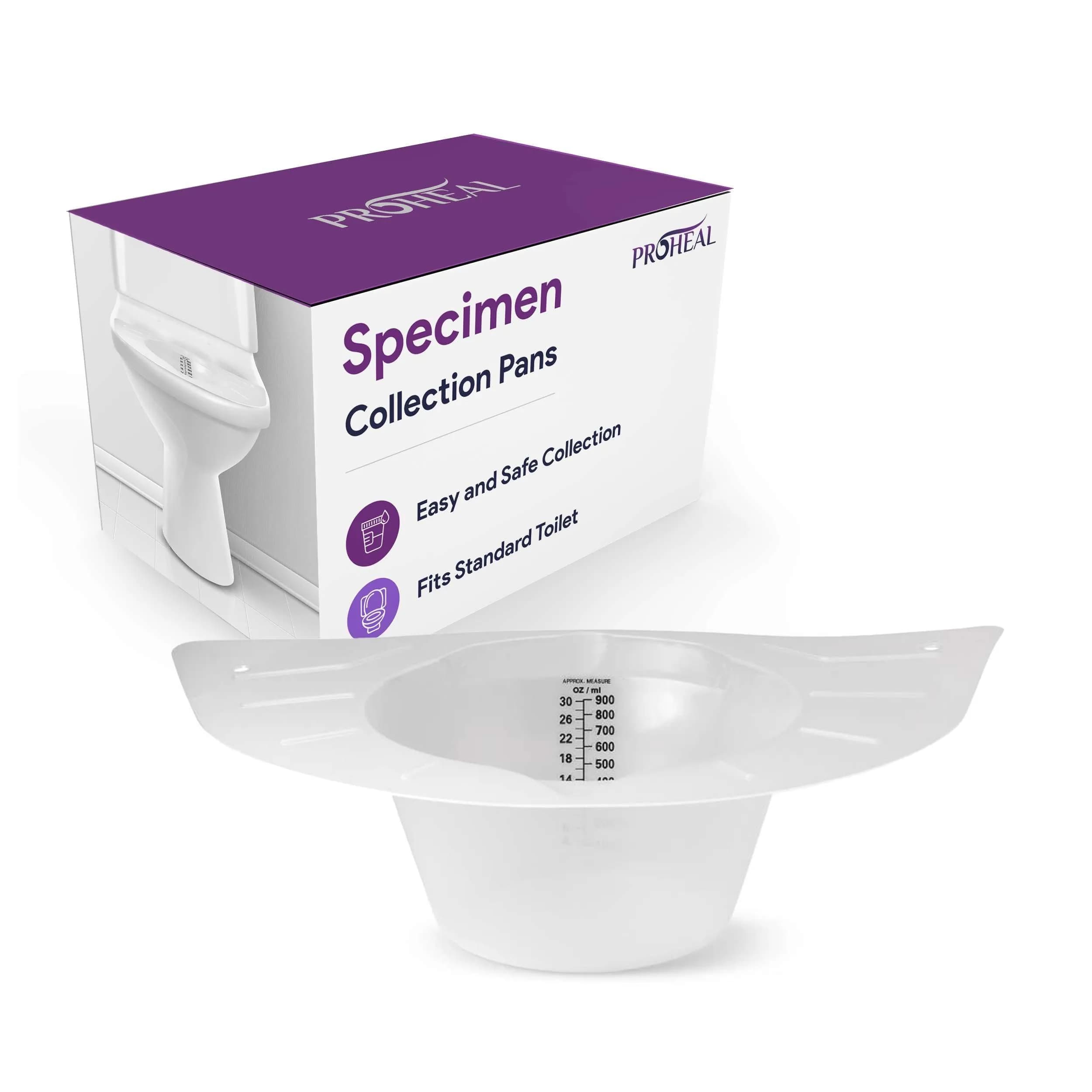 ProHeal Urine Hats for Toilet | Durable Sample Collection Kit, 4 Pack