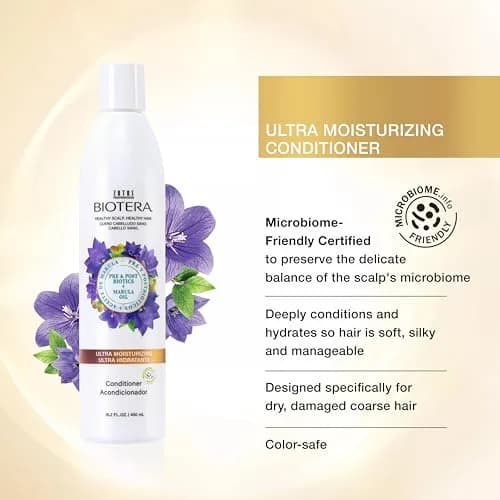Biotera Deep Hydration Conditioner for Dry Hair – Coconut & Marula Oil, 15.2 Fl Oz, Vegan & Sulfate-Free thumbnail 2