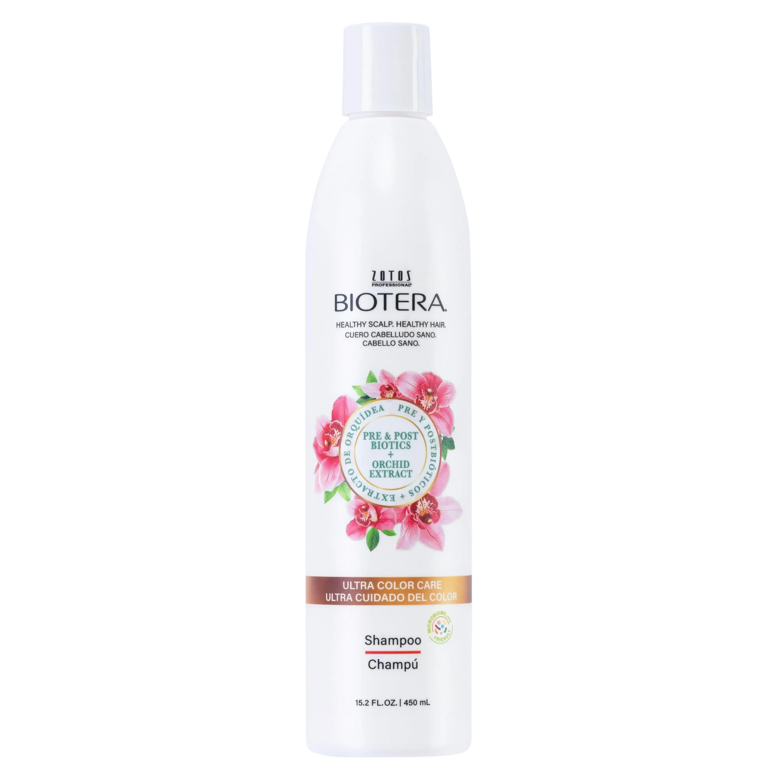 Biotera Ultra Color Care Shampoo for Vivid Color-Treated Hair | Protects & Extends Vibrancy with Coconut & Orchid Extract, Vegan, Sulfate-Free, 15.2 Fl Oz — White