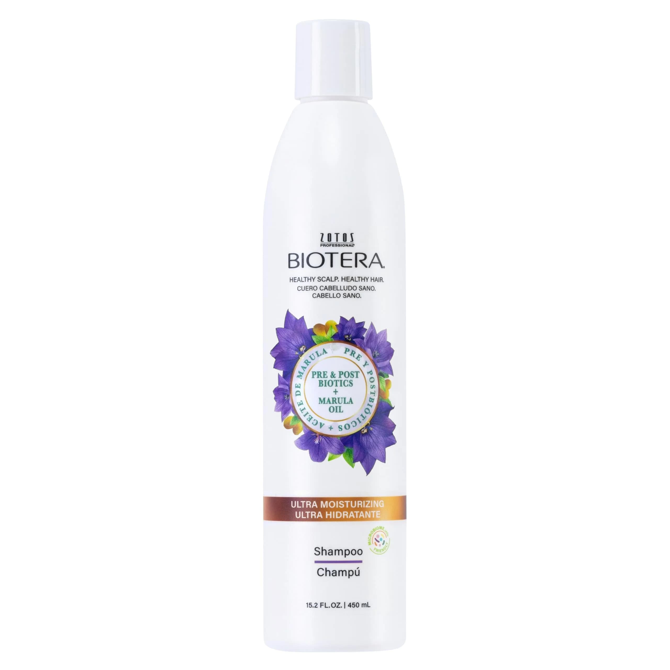Biotera Ultra Moisturizing Shampoo for Dry, Damaged Hair – Deep Hydration with Coconut & Marula Oil, 15.2 Fl Oz