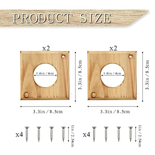 Cloud Fragrant Birdhouse Predator Guard 3.5" x 3.5" | Durable Wooden Hole Protector for Eastern Bluebird (70-120 chars) thumbnail 2