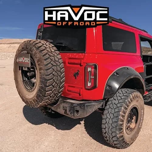 HAVOC OFFROAD License Plate Relocation for Ford Bronco | Adjustable Steel Black | HFB-05-001 | 2021-2025 thumbnail 4