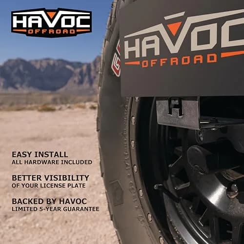 HAVOC OFFROAD License Plate Relocation for Ford Bronco | Adjustable Steel Black | HFB-05-001 | 2021-2025 thumbnail 5