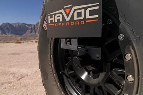 HAVOC OFFROAD License Plate Relocation for Ford Bronco | Adjustable Steel Black | HFB-05-001 | 2021-2025 thumbnail 2