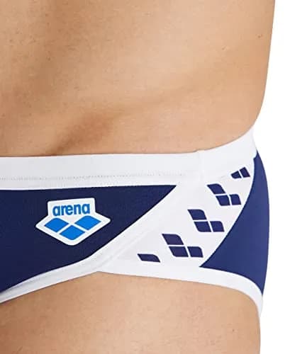 ARENA Men's Icons Swim Brief Solid MaxLife Athletic Swimwear US Size 26 | Chlorine-Resistant & UV Protected thumbnail 4