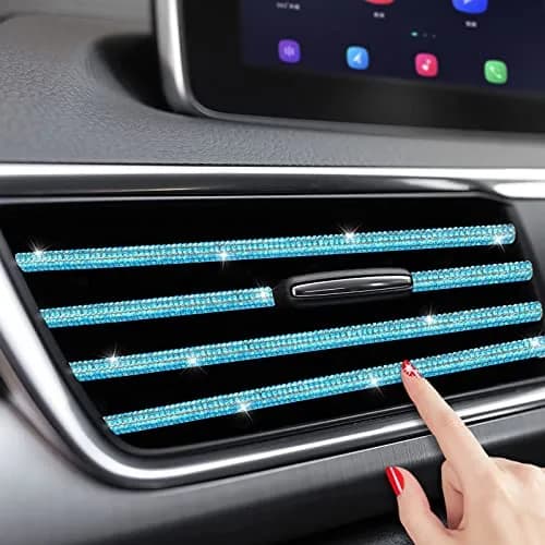 INSAUTO Bling Car Vent Outlet Trim 10pcs | Sparkle Diamond Car Accessories for Women & Girls thumbnail 3