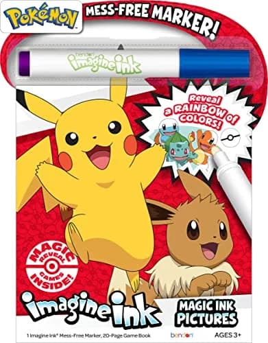 Bendon Imagine Ink Pokemon Magic Ink Pictures and Game Book with Mess Free Marker thumbnail 1
