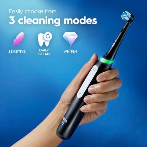 Oral-B iO Series 3 Limited Rechargeable Electric Toothbrush | 3 Modes, Pressure Sensor, 2 Brush Heads, Travel Case thumbnail 5