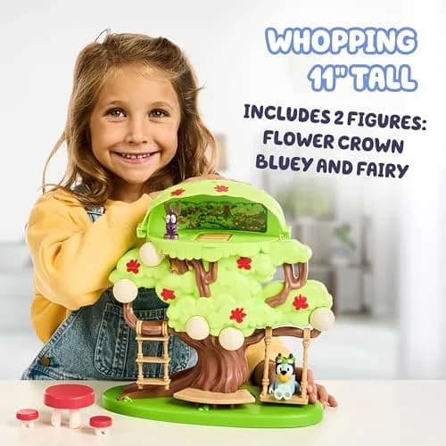 Bluey 2-Sided Treehouse Playset with Figure & Accessories, 27.94 cm (11”) | ASTM-Tested Toy for Kids Ages 3+ thumbnail 6