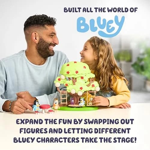 Bluey 2-Sided Treehouse Playset with Figure & Accessories, 27.94 cm (11”) | ASTM-Tested Toy for Kids Ages 3+ thumbnail 7