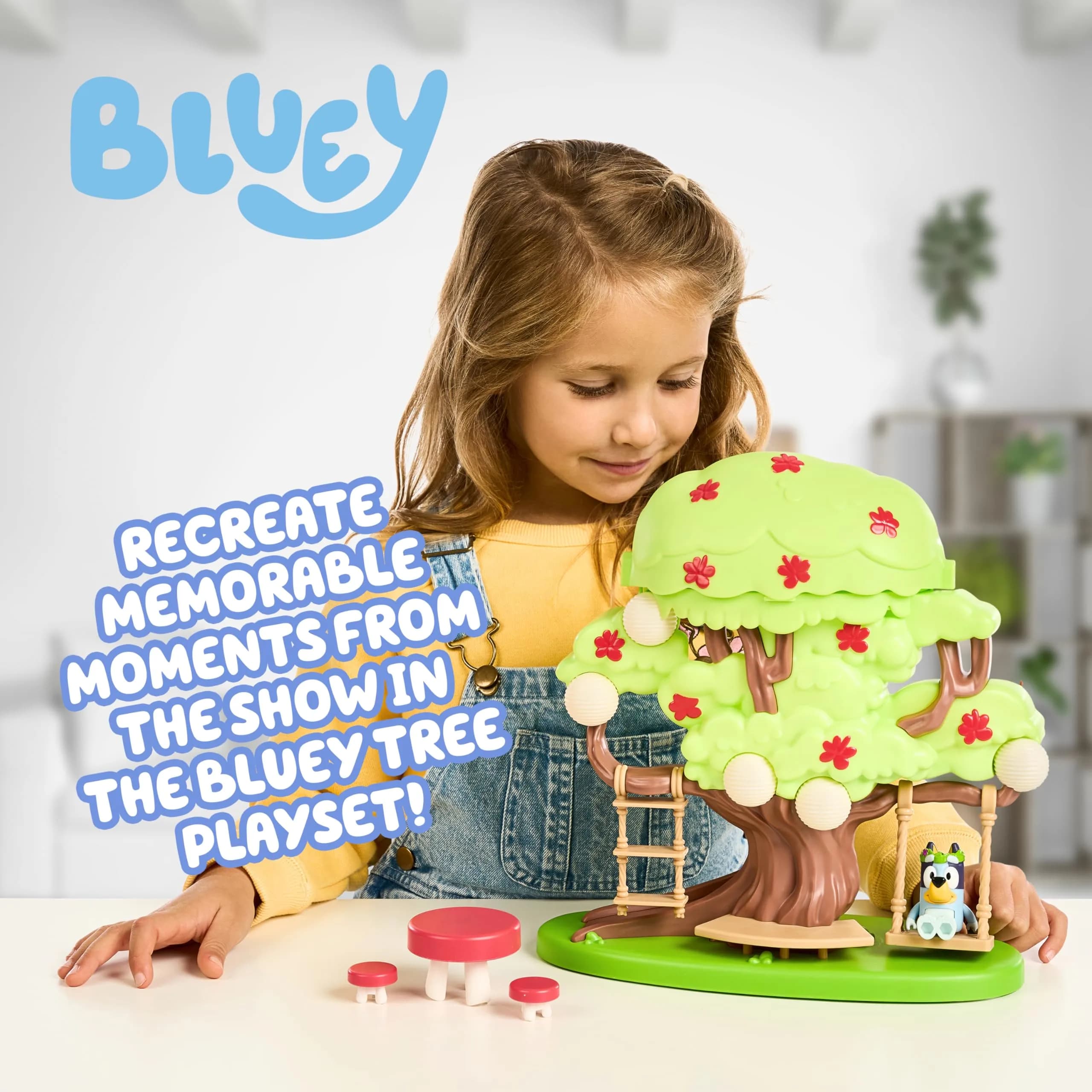 Bluey 2-Sided Treehouse Playset with Figure & Accessories, 27.94 cm (11”) | ASTM-Tested Toy for Kids Ages 3+ - view 2