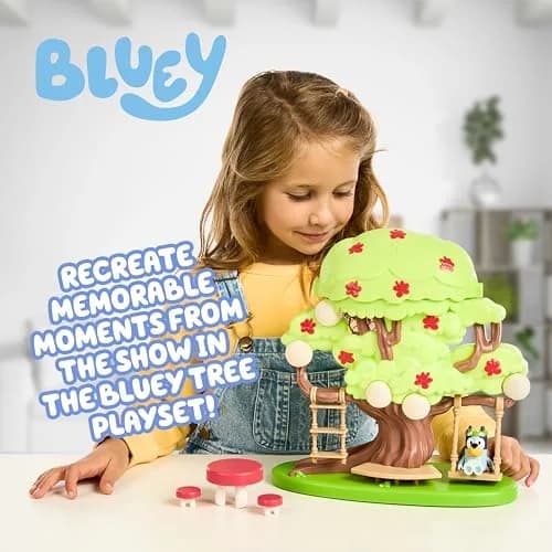 Bluey 2-Sided Treehouse Playset with Figure & Accessories, 27.94 cm (11”) | ASTM-Tested Toy for Kids Ages 3+ thumbnail 2