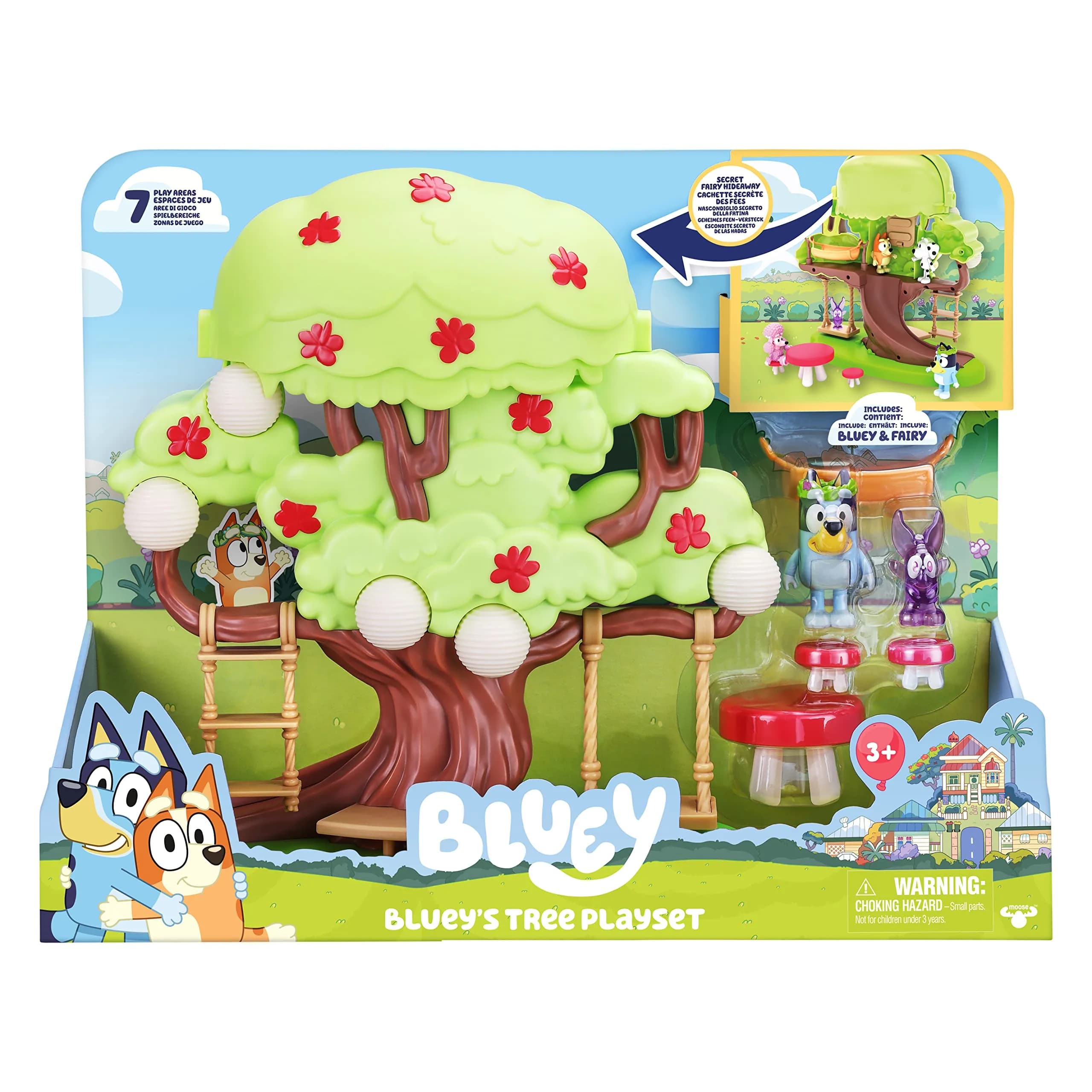 Bluey 2-Sided Treehouse Playset with Figure & Accessories, 27.94 cm (11”) | ASTM-Tested Toy for Kids Ages 3+ - view 4