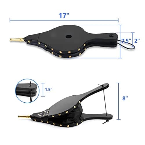 Foedo Fireplace Bellows 17"x 7.5" | Large Wood Stove & Fire Pit Tool with Hanging Strap thumbnail 2