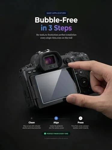 iDaPro Screen Protector for Canon EOS R7 9H Tempered Glass | Scratch & Drop Resistant, Ultra Clear (70-120 chars) thumbnail 5