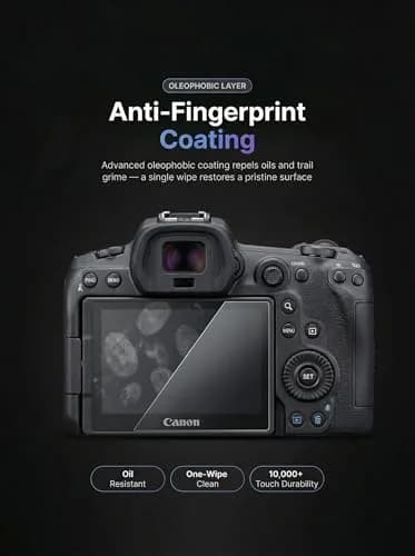 iDaPro Screen Protector for Canon EOS R7 9H Tempered Glass | Scratch & Drop Resistant, Ultra Clear (70-120 chars) thumbnail 7
