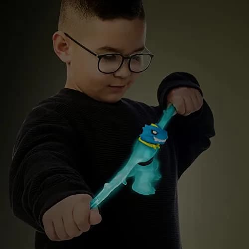 Heroes of Goo Jit Zu Glow Shifters Versus Pack Ultraglow Tyro VS Shadowclaw Rock Jaw | Glow-in-the-Dark Goo Transformation thumbnail 6