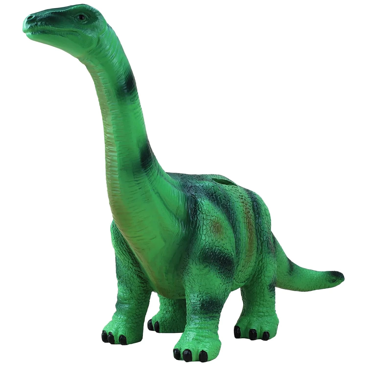 MASSJOY Resin Large Brachiosaurus Piggy Bank | Eco-Friendly Kid's Coin Bank (16in x 12in) — Green Brach