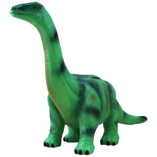 MASSJOY Resin Large Brachiosaurus Piggy Bank | Eco-Friendly Kid's Coin Bank (16in x 12in) thumbnail 1