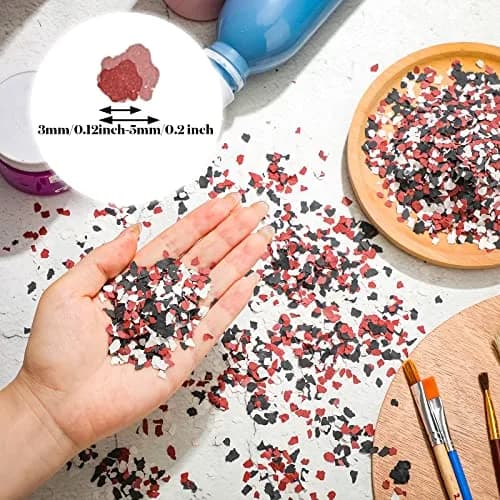 Demissle Decorative Color Chips Epoxy Flakes 350 g | 3-5 mm Blend for Garage & Wall thumbnail 2