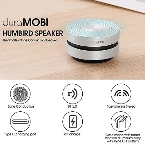 Splenssy Bone Conduction Mini Speaker 2 Pack | Portable Wireless Stereo Sound with Built-in Mic thumbnail 5