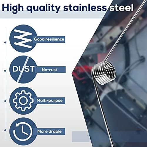 Dunzy Stainless Steel Tiny Torsion Spring 0.5mm Wire | Durable Repair & DIY Tool thumbnail 3
