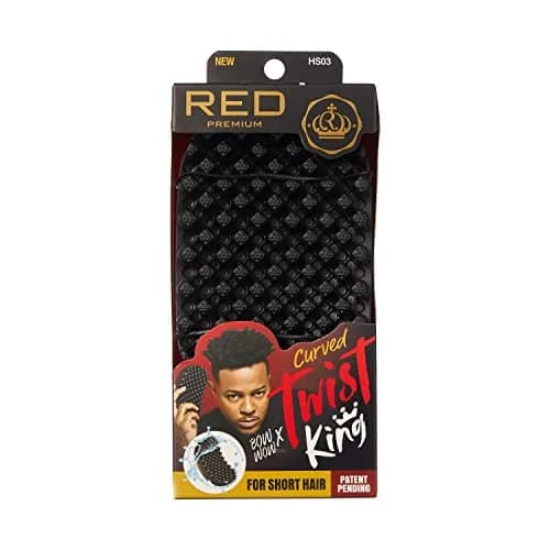 Red by Kiss Bow Wow X Twist King Luxury Twist Styler Washable, Durable, Crumb Free, Twist Brush for Afro Curl thumbnail 1