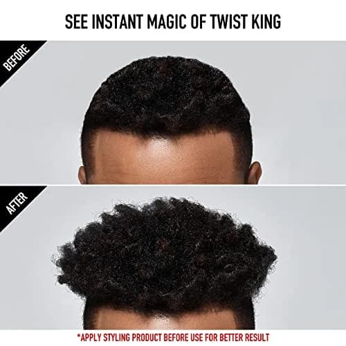 Red by Kiss Bow Wow X Twist King Luxury Twist Styler Washable, Durable, Crumb Free, Twist Brush for Afro Curl thumbnail 6