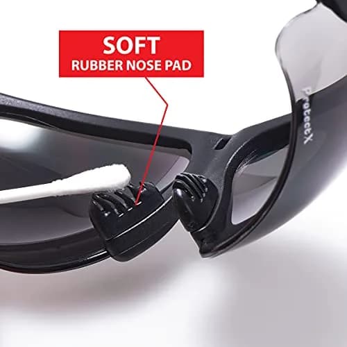 ProtectX Super Light Safety Glasses, Pathfinder Tinted Smoke | Impact & Scratch Resistant, Adjustable, ANSI Z87.1 Rated, UV AB Protection, 2 Pack thumbnail 6