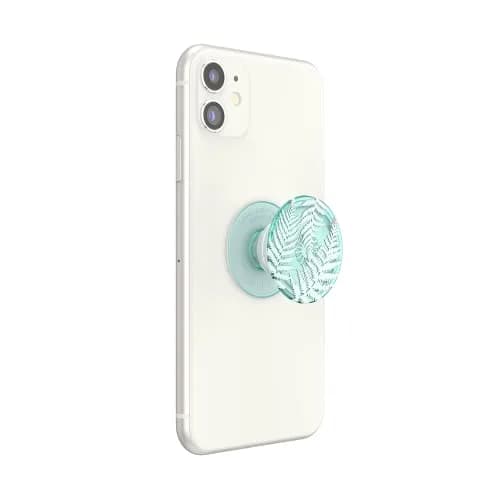 PopSockets Adhesive Phone Grip, Holder- Translucent Fern | Eco-Friendly, Secure & Swappable thumbnail 2