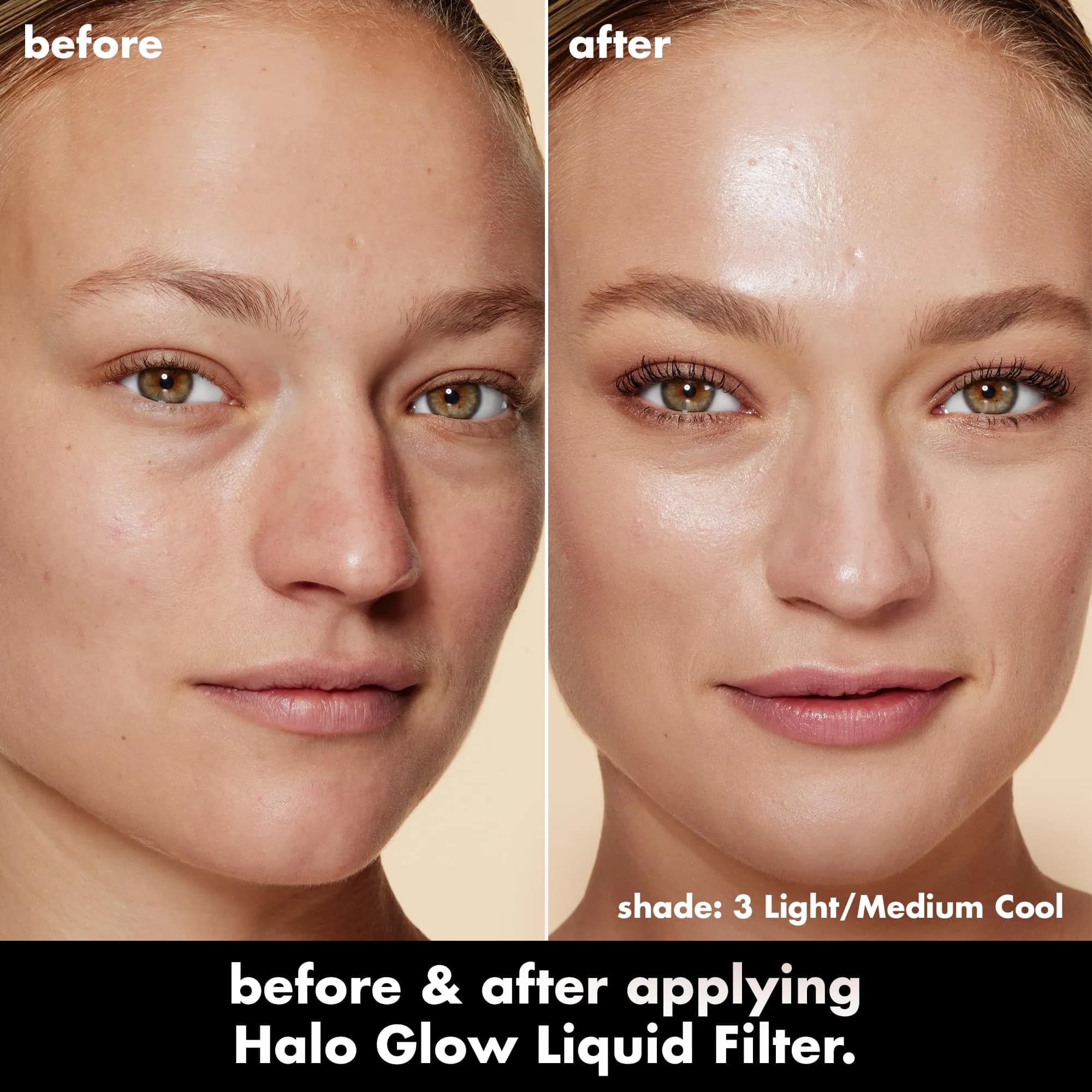 e.l.f. Halo Glow Liquid Filter 3 Light/Medium 31ml (1.06 Fl Oz) | Hydrating Complexion Boost for Radiant Skin - view 5