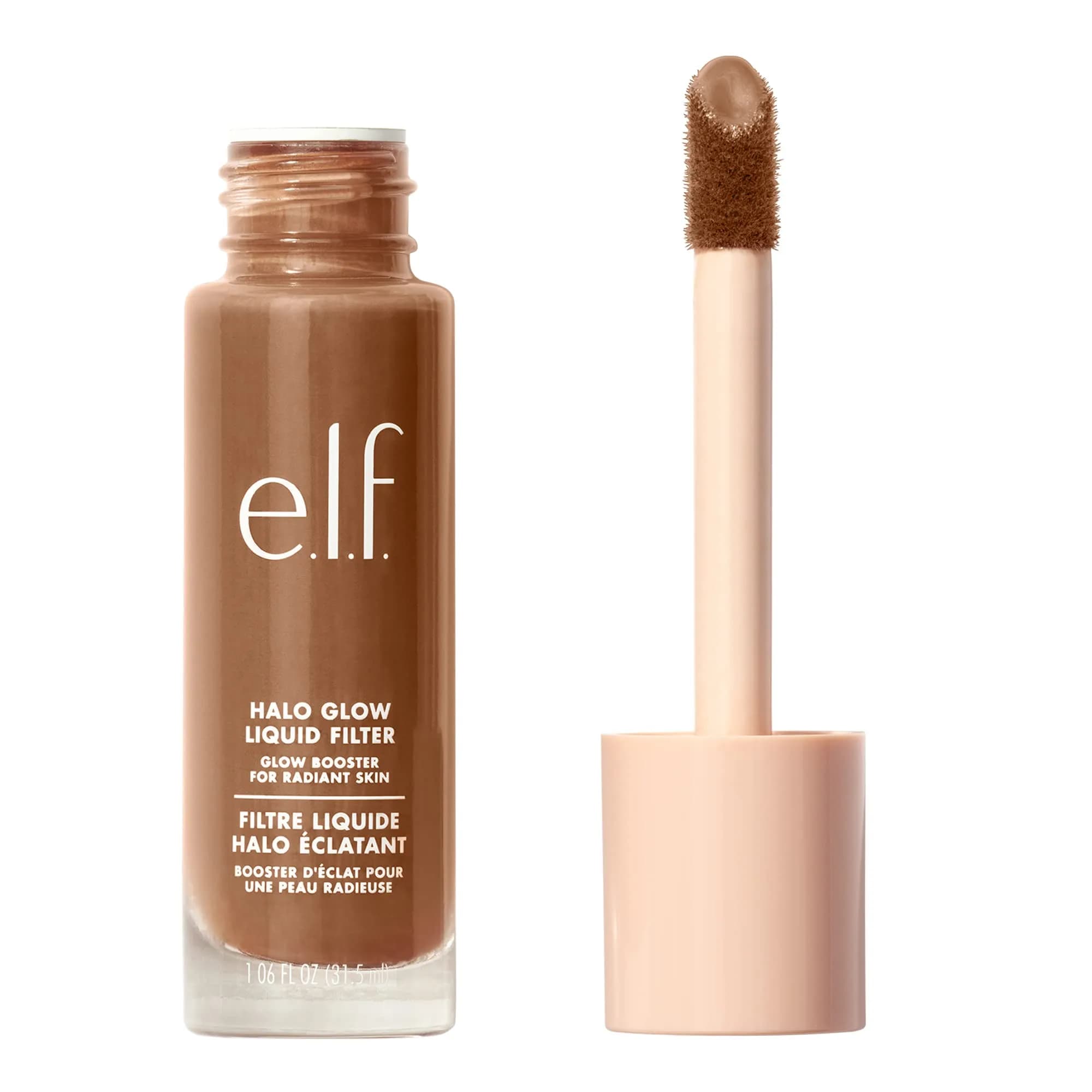 e.l.f. Halo Glow Liquid Filter 30ml (1.06 Fl Oz) | Hydrating Complexion Boost — 6 Tan/Deep