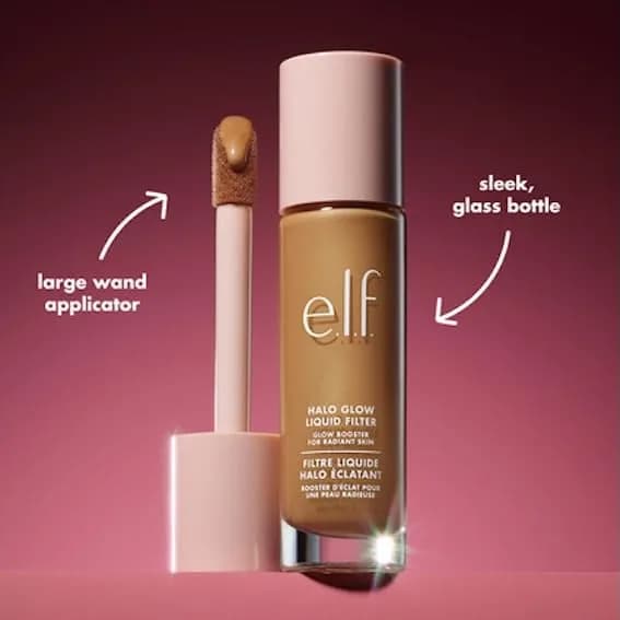 e.l.f. Halo Glow Liquid Filter 30ml (1.06 Fl Oz) | Cruelty-Free Complexion Booster - view 5