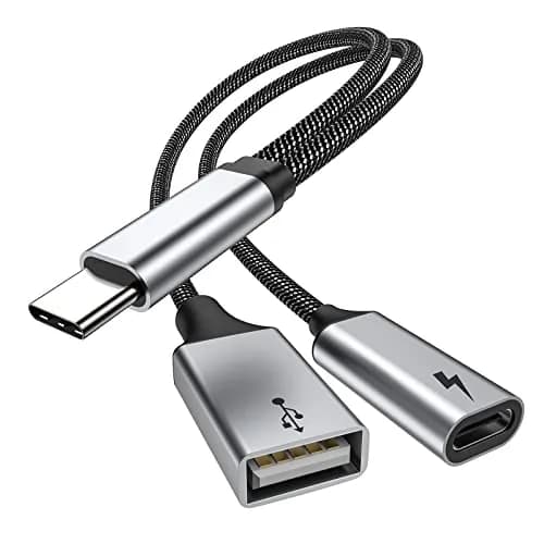 MOGOOD USB C OTG Adapter with 60W PD Fast Charge | Compatible for Steam Deck, Galaxy S26, Switch, Chromecast, Pi-KVM thumbnail 1