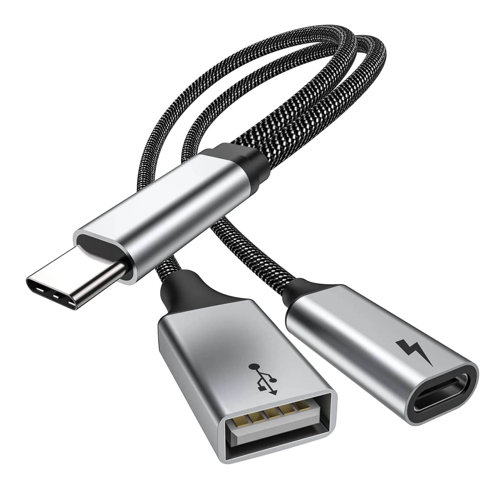 MOGOOD USB C OTG Adapter with 60W PD Fast Charge | Compatible for Steam Deck, Galaxy S26, Switch, Chromecast, Pi-KVM
