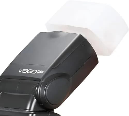 GODOX Flash Diffuser for Speedlight | Compatible with Canon 560 565EX 580EX & Godox V860 TT600 | White thumbnail 1