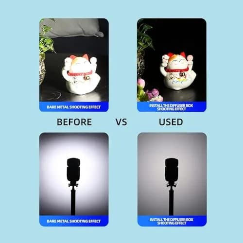 GODOX Flash Diffuser for Speedlight | Compatible with Canon 560 565EX 580EX & Godox V860 TT600 | White thumbnail 6