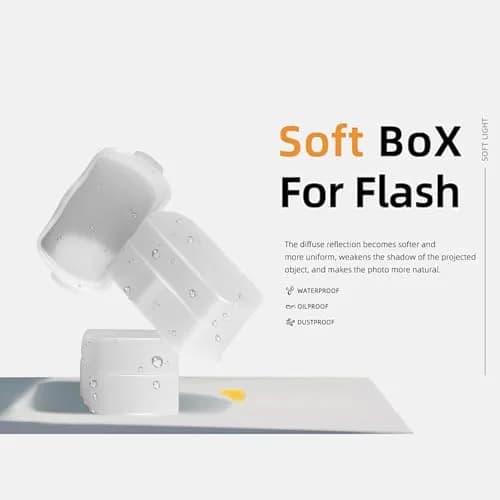 GODOX Flash Diffuser for Speedlight | Compatible with Canon 560 565EX 580EX & Godox V860 TT600 | White thumbnail 3