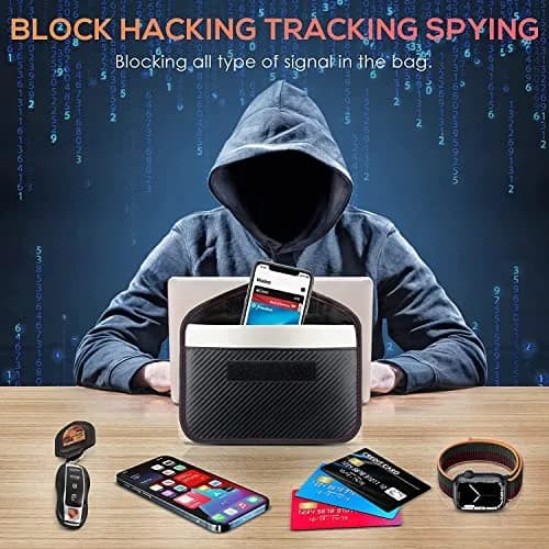 Tuulin Faraday Bags for Smartphones & Car Keys 2 Pack | Block Signals & Prevent Theft thumbnail 4