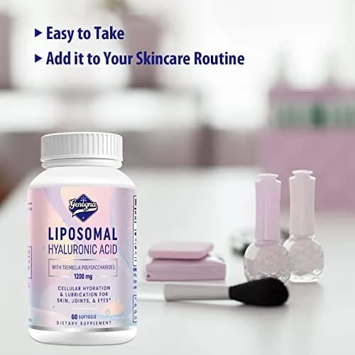 Genogna Liposomal Hyaluronic Acid Supplement 1000mg 60 Softgels | Skin & Hair Support with Superior Absorption thumbnail 6