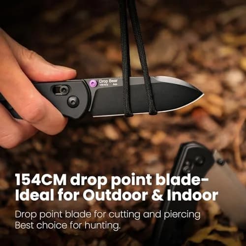 Kizer Drop Bear EDC Folding Knife Gray Aluminium Handle 2.99" Blade | Tough, Lightweight & Reliable thumbnail 2